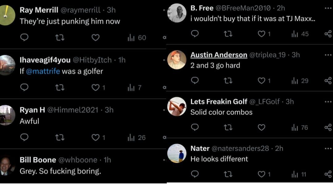 Fans' reaction (Image via X/@NUCLRGOLF)